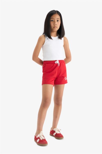 Girl Elastic Waist Printed 2 Piece Shorts