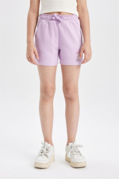 شورت بناتي قماش رقيق - قطعتين