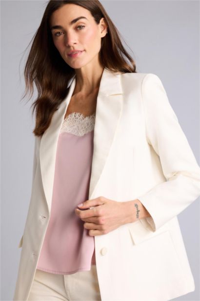 Oversıze Tencel Blazer Ceket