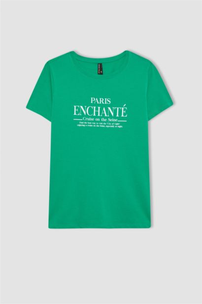 Regular Fit Crew Neck Short Sleeve T-Shirt