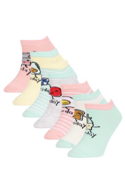 Girls 7-Pack Cotton Booties Socks