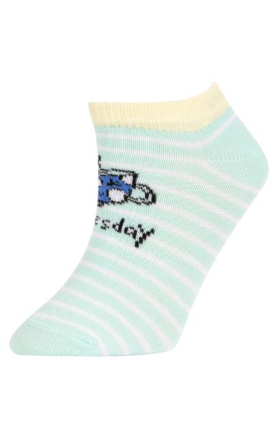 Girls 7-Pack Cotton Booties Socks