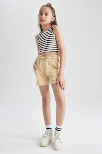 Girl Sweatshirt Fabric Shorts