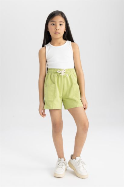 Short Tissu Sweat Fin