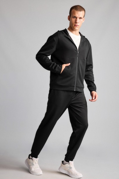 Ultra Yumuşak Slim Fit Standart Paça Dalgıç Kumaş Jogger Eşofman Altı