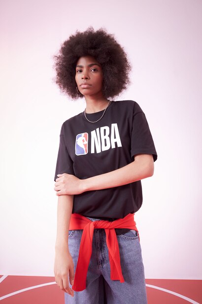 NBA дөңгелек жаға Қысқа жеңді футболка