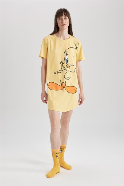 Robe En Tricot Col rond Looney Tunes