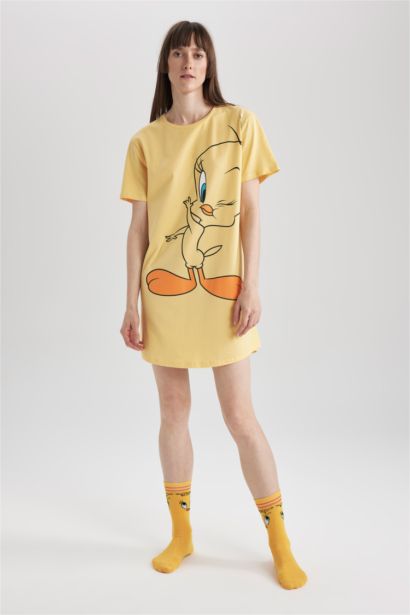 Robe En Tricot Col rond Looney Tunes