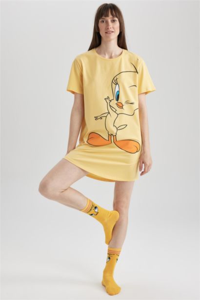 Robe En Tricot Col rond Looney Tunes