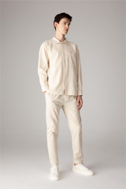 %100 Pamuk Yazlık Jogger Chino Pantolon Beli Bağcıklı Cepli Düz Paça