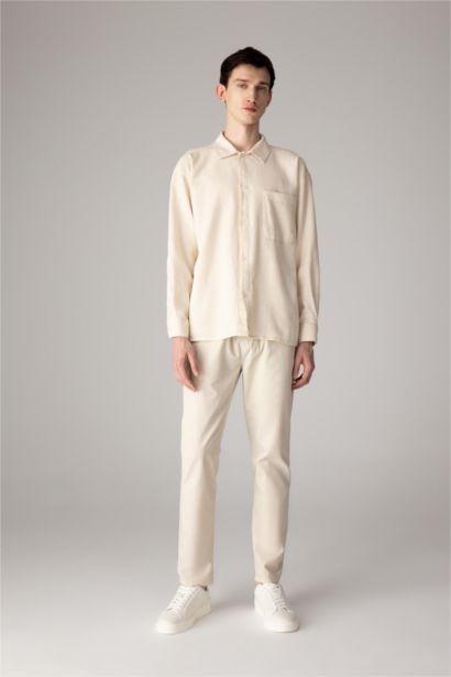 %100 Pamuk Yazlık Jogger Chino Pantolon Beli Bağcıklı Cepli Düz Paça