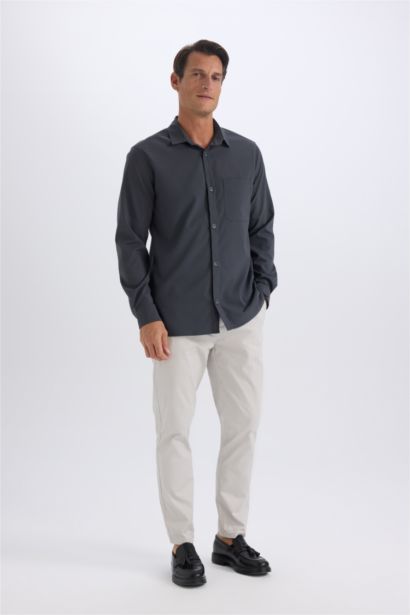 jogger Super Skinny Hem Gabardine Trousers