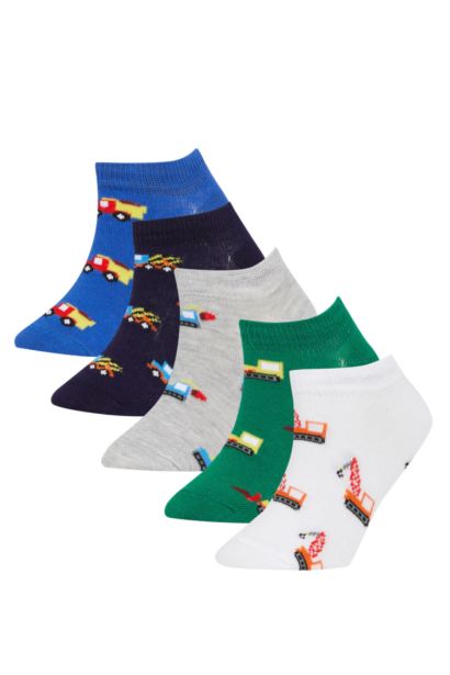 Носки из хлопка для мальчиков, 5 пар