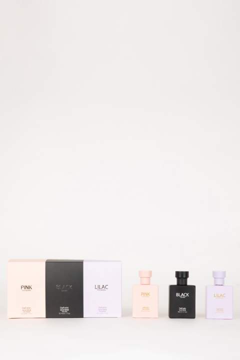 Erkek Black & Kadın Lilac & Pink 3'lü Set Parfüm 50 ml
