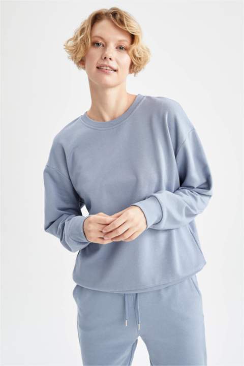 defacto basic sweatshirt