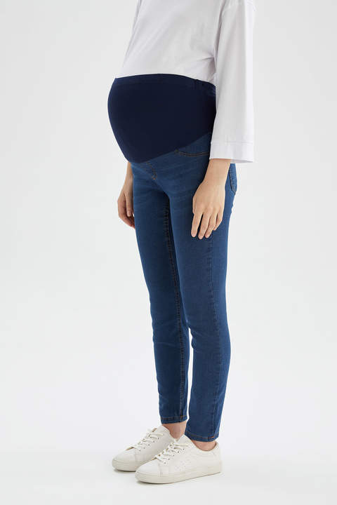 Jean Grossesse Flare Trieste Basic Jeans Maternité évasé Très Confortable Made in Italy Coton Bio Eco-responsables 