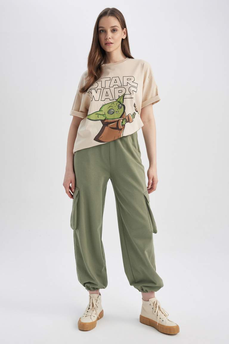 Coool Star Wars Oversize Fit Back Printed Short Sleeve T-Shirt