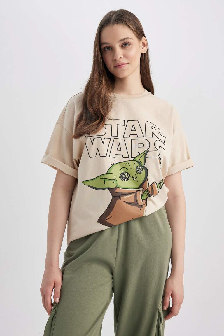 Coool Star Wars Oversize Fit Back Printed Short Sleeve T-Shirt