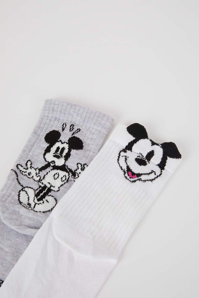 Kadın Disney Mickey & Minnie 2'li Uzun Çorap