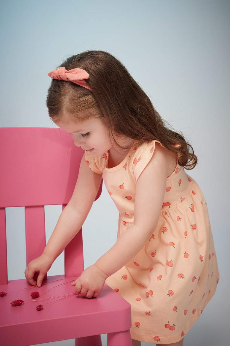 Baby Girl Patterned Sleeveless Dress