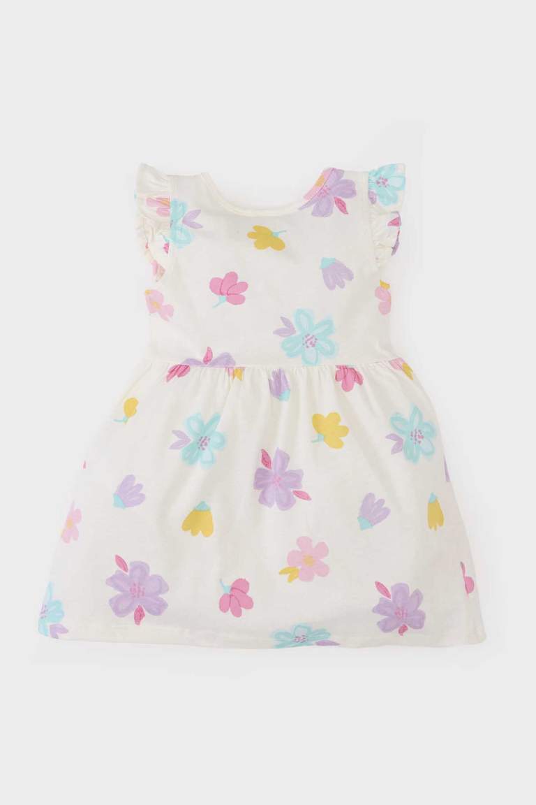 Baby Girl Patterned Short Sleeve Dress