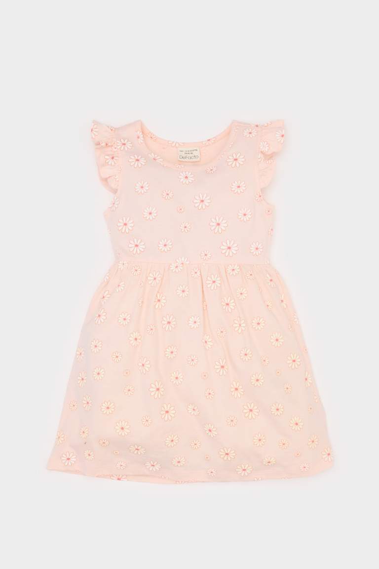 Baby Girl Patterned Short Sleeve Dress