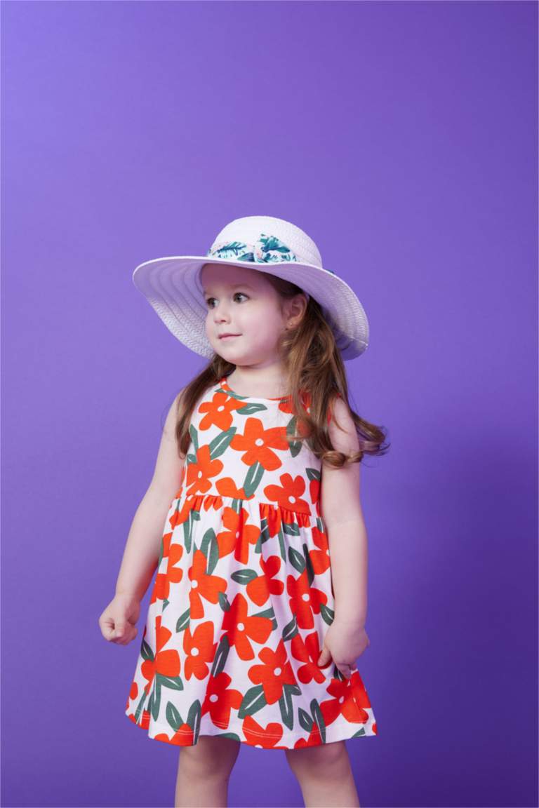 Baby Girl Patterned Sleeveless Dress