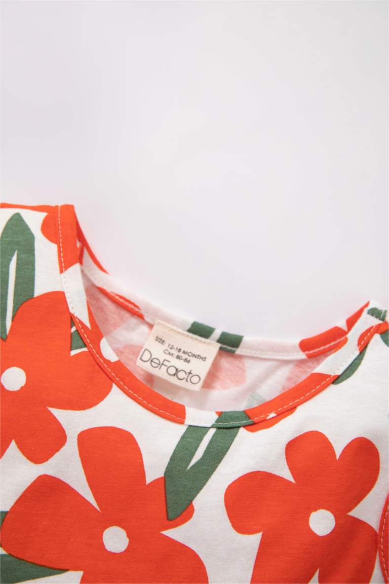 Baby Girl Patterned Sleeveless Dress