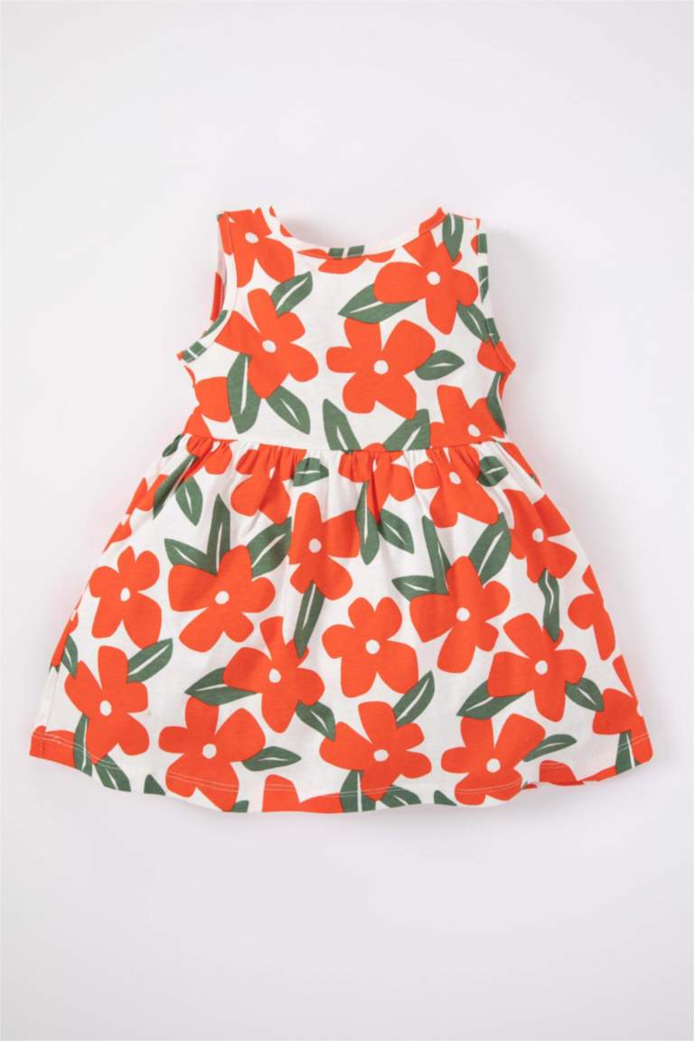 Baby Girl Patterned Sleeveless Dress