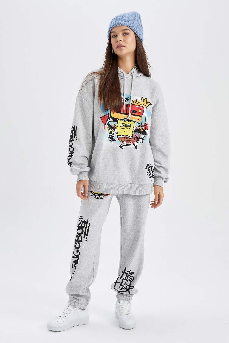 Брюки Loose Fit SpongeBob с принтом из плотной ткани для женщин Coool
