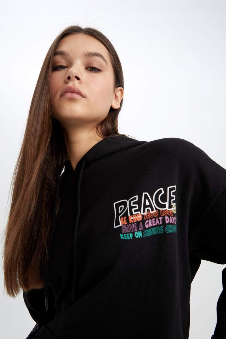 Oversize Fit Printed Sweatshirt