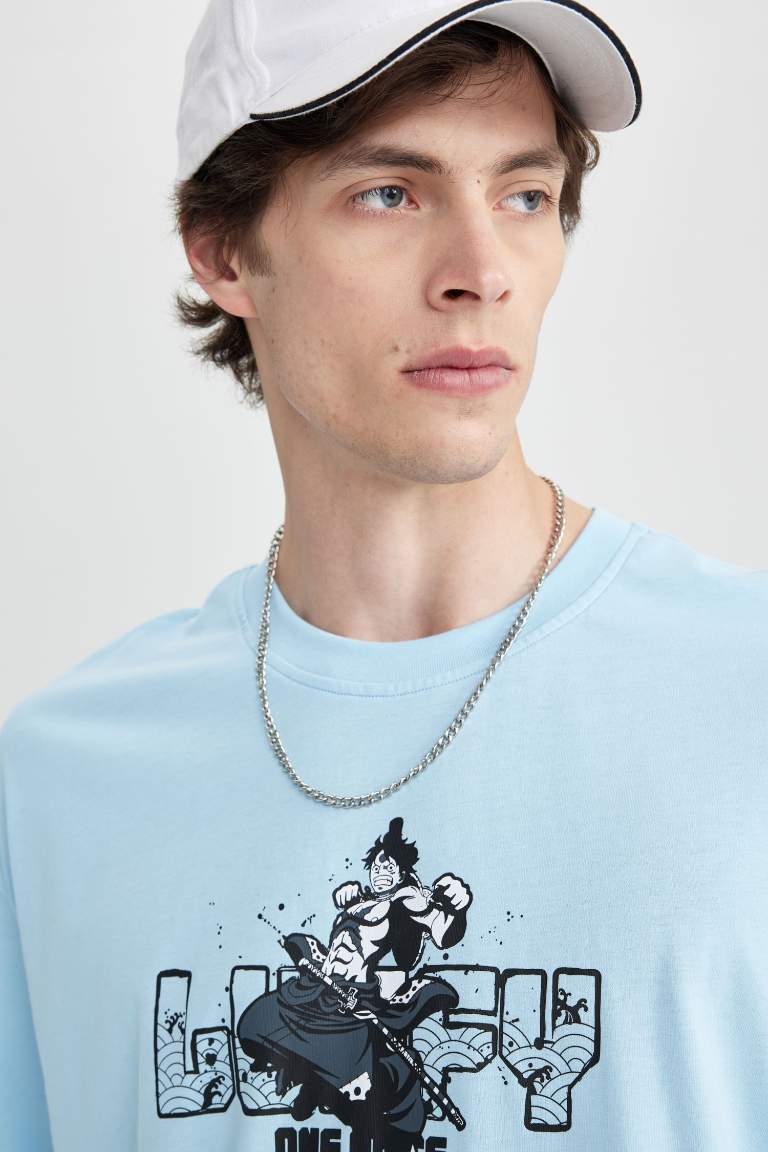 Blue MAN Oversize Fit One Piece Crew Neck TShirt 2806249 DeFacto