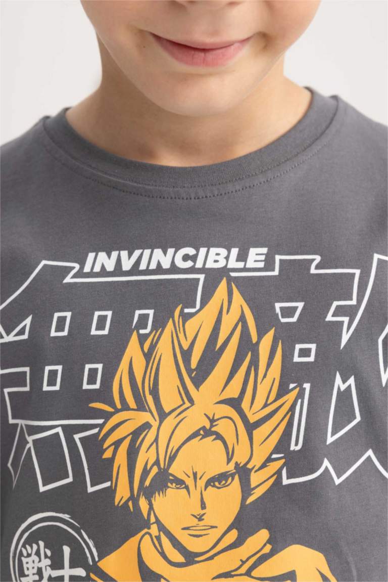 Boy Oversize Fit Crew Neck Printed Short Sleeve T-Shirt