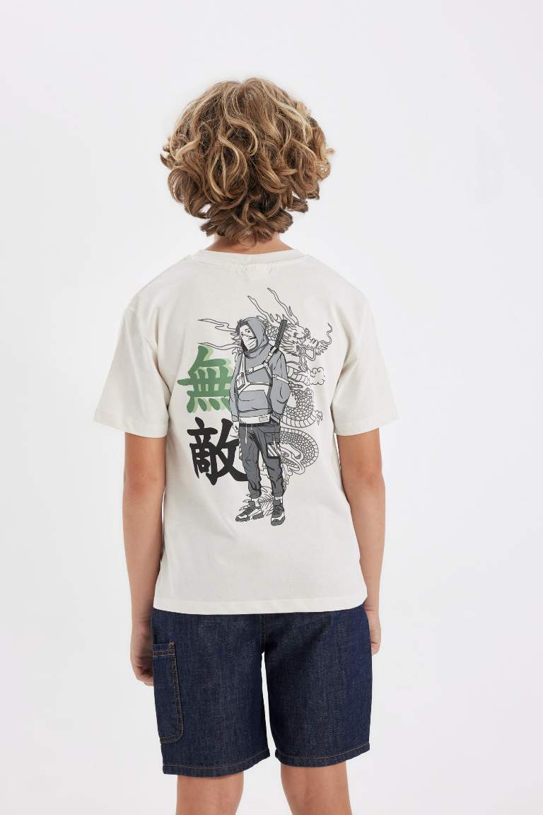 Boy Crew Neck Printed Short Sleeve T-Shirt