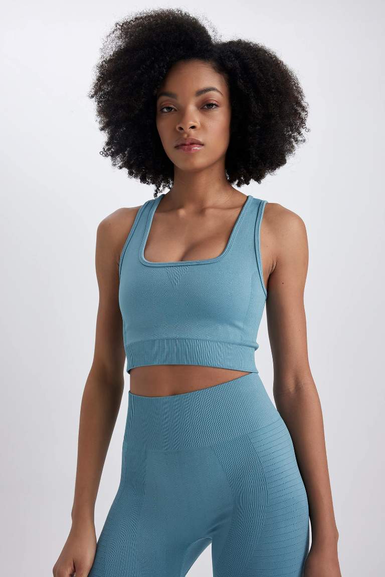 Defacto Fit Crew Neck Sports Bra