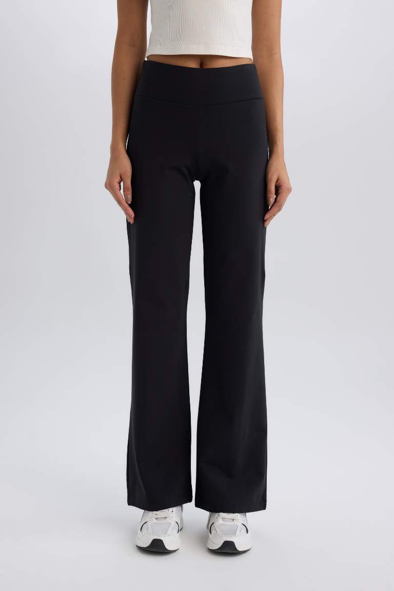 DeFactoFit Standard Fit Wide Leg Standard Trousers