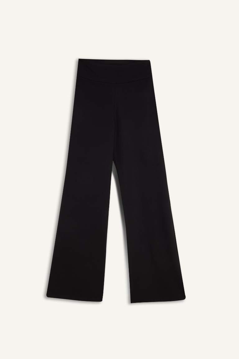 DeFactoFit Standard Fit Wide Leg Standard Trousers