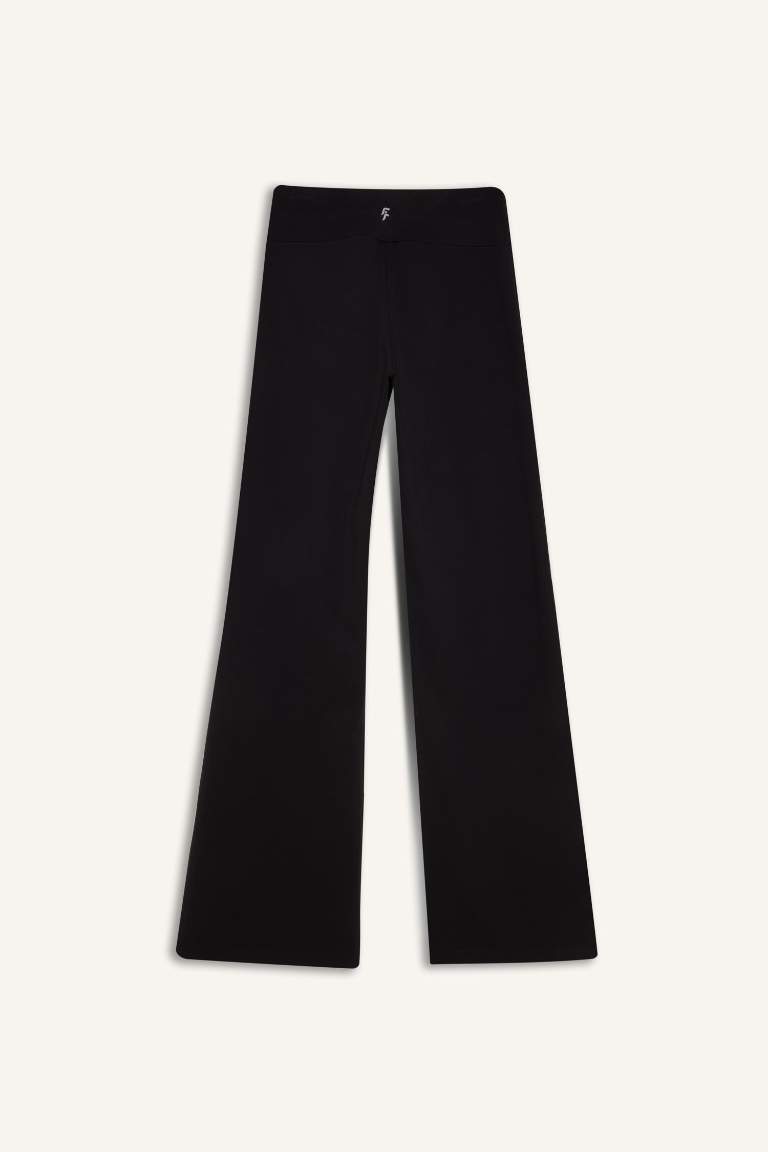 DeFactoFit Standard Fit Wide Leg Standard Trousers