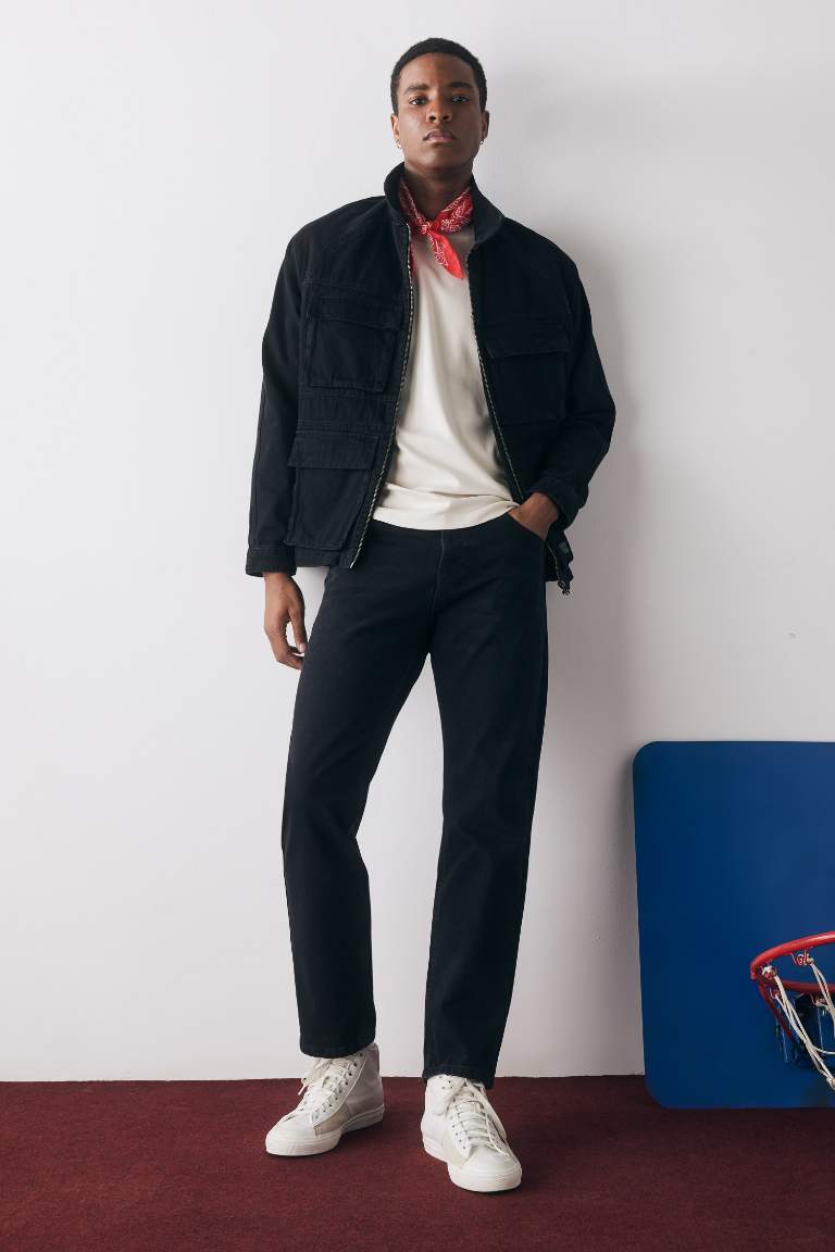 Straight Fit Normal Kalıp Normal Bel Boru Paça Jean Pantolon