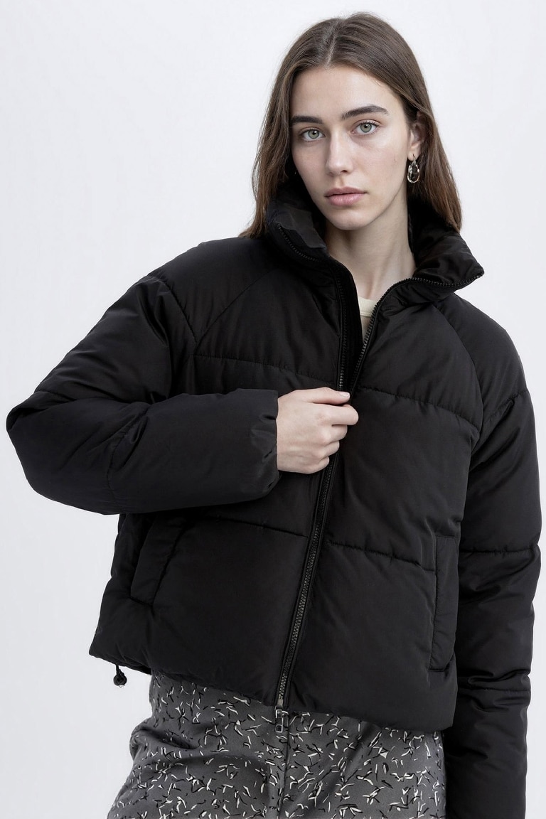 Waterproof Regular Fit Hooded Puffer Jacket