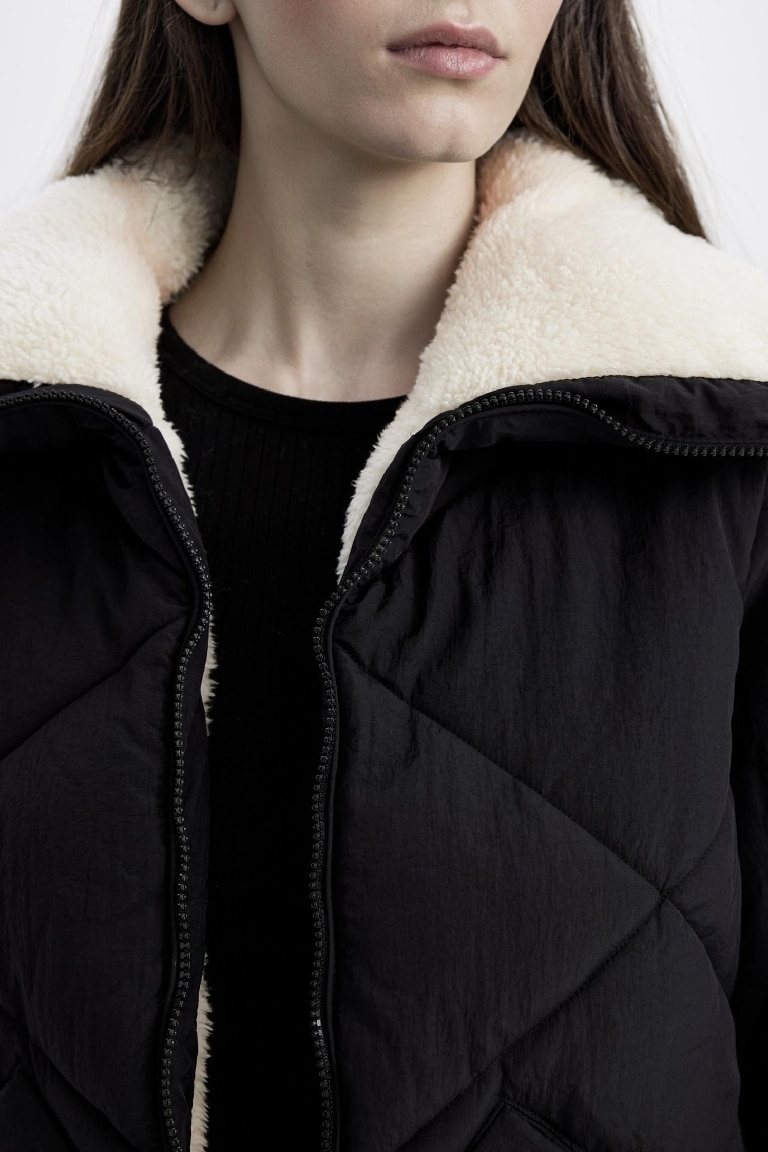 Waterproof Regular Fit Lined Puffer Jacket