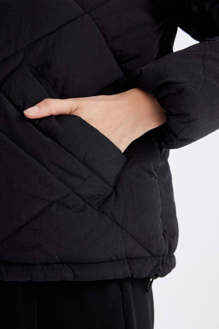 Waterproof Regular Fit Lined Puffer Jacket
