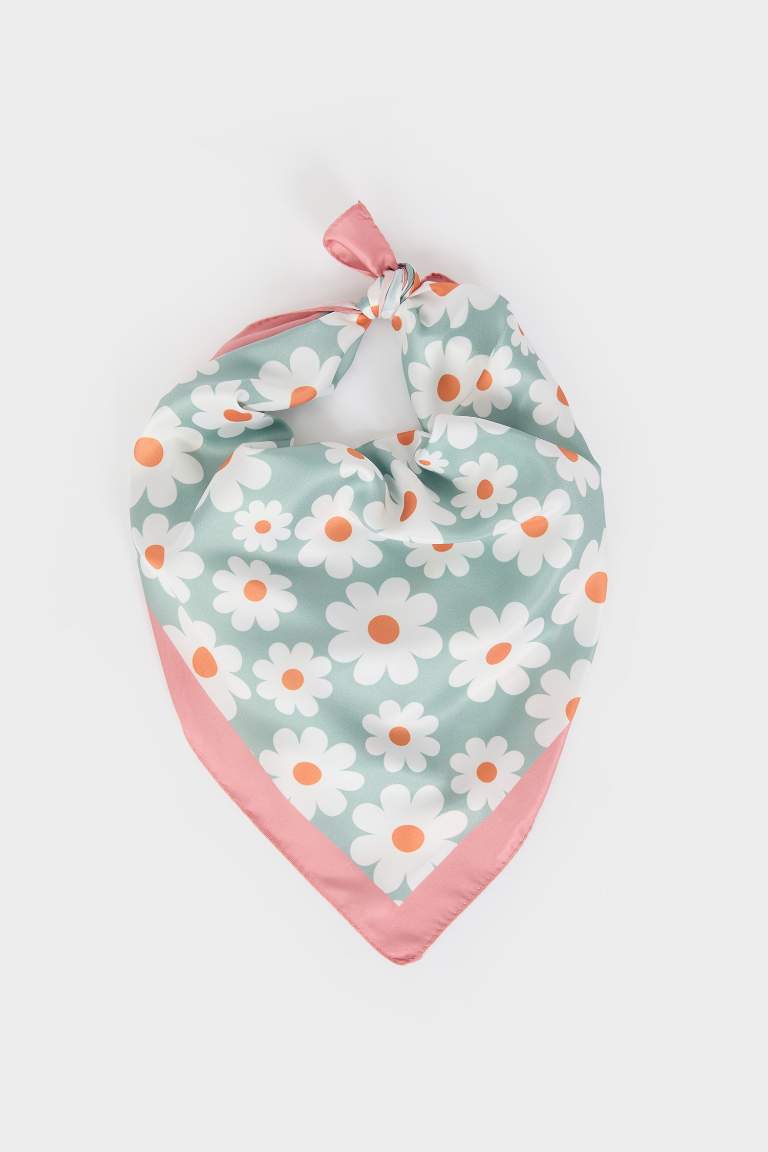 Woman Floral Scarf