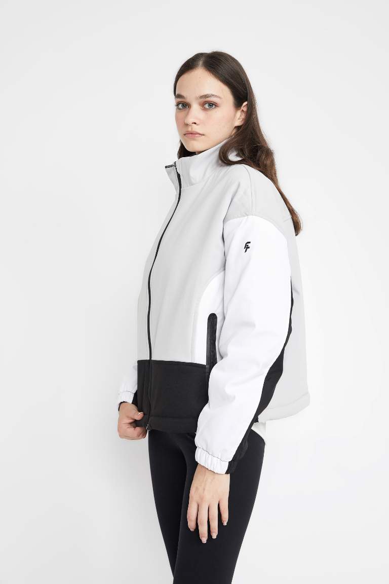 DeFactoFit Fermuarlı Cepli Spor Hafif Mont