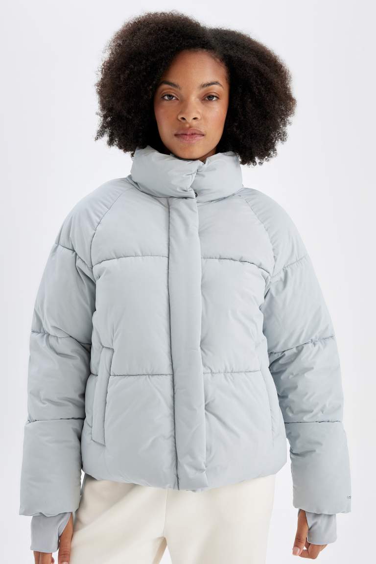 DeFactoFit Waterproof Zippered Puffer Jacket