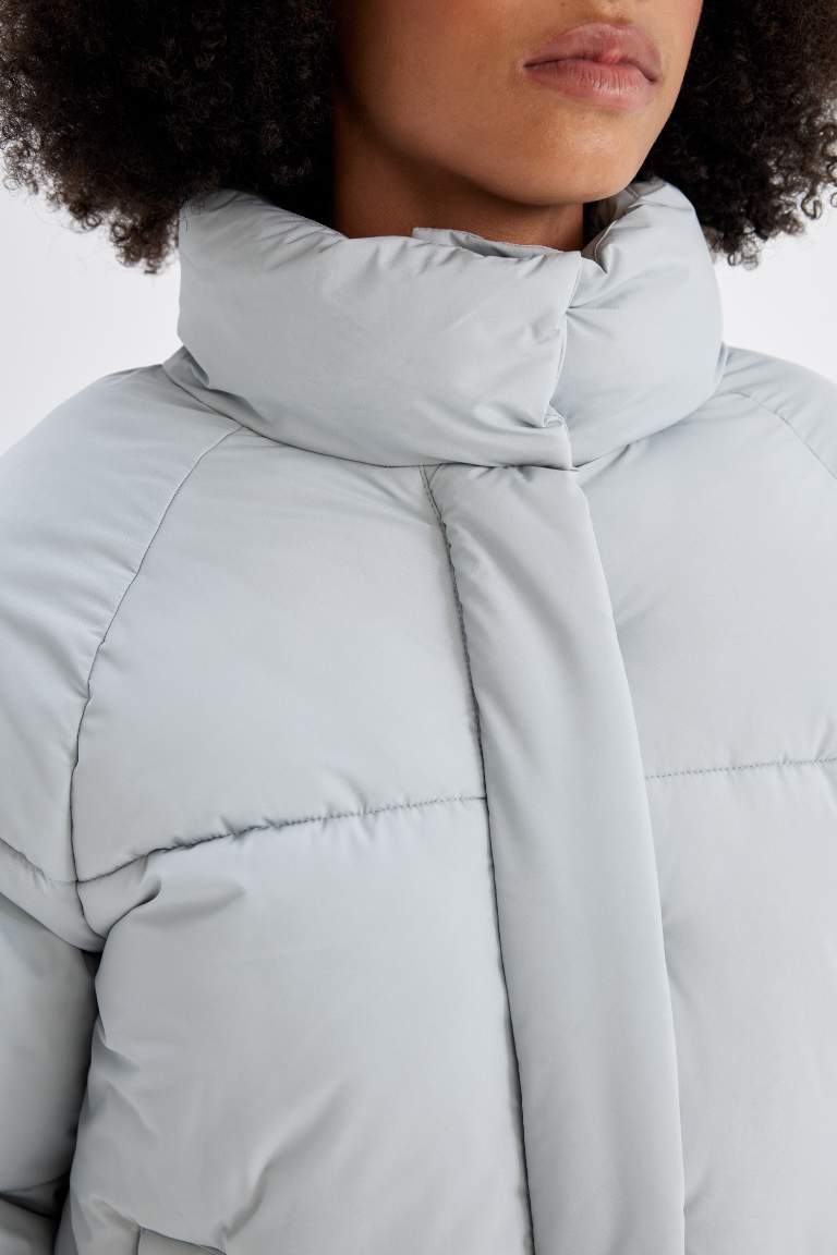 DeFactoFit Waterproof Zippered Puffer Jacket