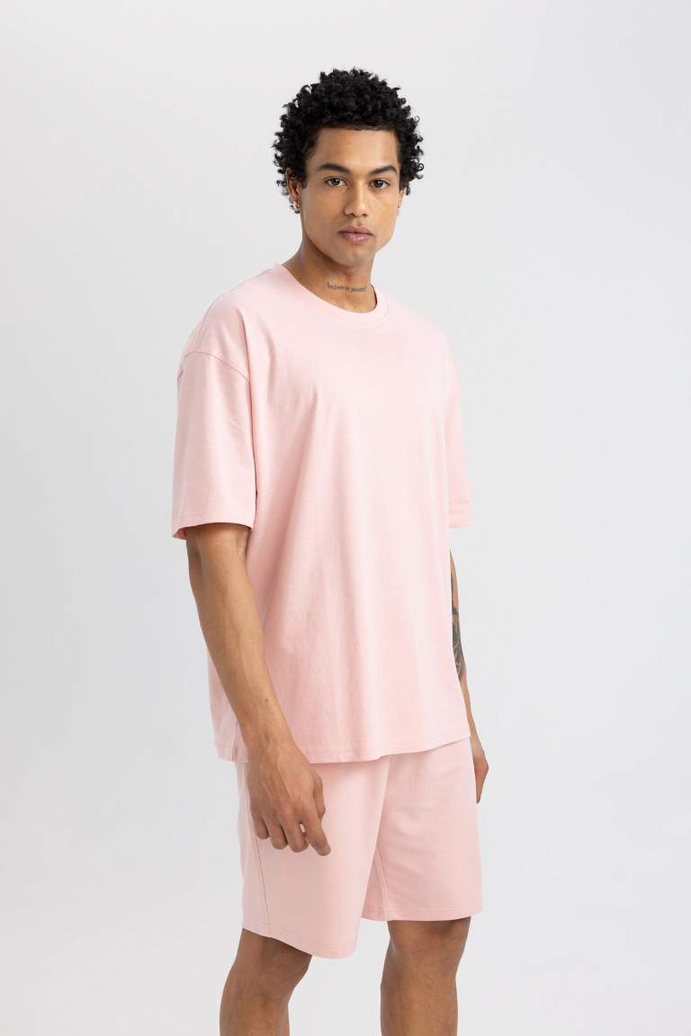 T-Shirt Oversize Imprimé Col Rond de DeFacto Fit