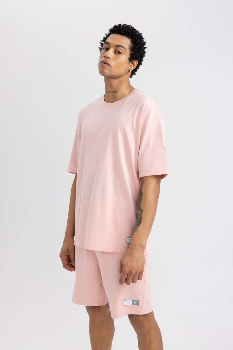 T-Shirt Oversize Imprimé Col Rond de DeFacto Fit