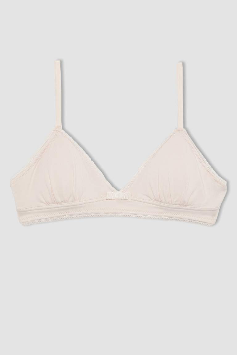 Soutien-gorge en coton avec coques amovibles pour fille