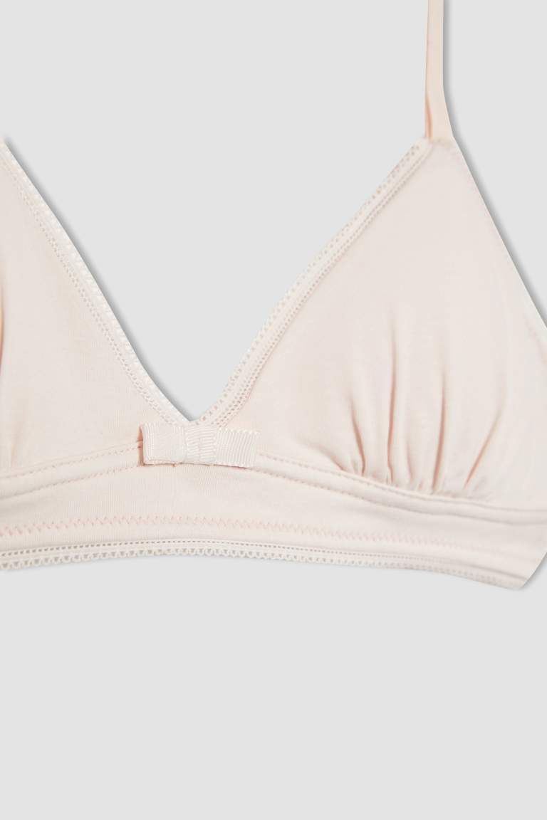 Soutien-gorge en coton avec coques amovibles pour fille